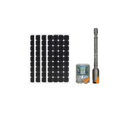 Kit solaire complet pompage 180 mètres 48-72 Volts 400-500 Watts avec 4 panneaux 100w