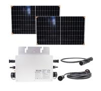 Kit solaire PNI Green House M600 - 2×375W panneaux monocristallins + micro-onduleur 600W Wi-Fi