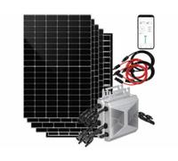 Kit solaire pour injection secteur directe 1,6 kW avec 4 panneaux solaires 425 W DAH Solar