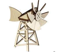 Sol-Expert Kit solaire Moulin à vent Américain 40011 en bois à monter 100 x 200 mm