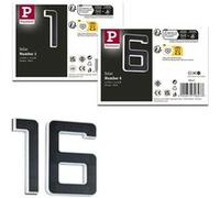 Kit Solar Numéro de maison lumineux LED avec batterie interchangeable 3000K 2x6lm 2x0,2W Noir