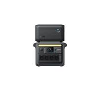 Kit Anker SOLIX C1000X Station électrique portable avec BP1000 Batterie d'Extension, Batterie nomade 2112 Wh, 4*AC 1800W Noir