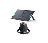 Kit Anker SOLIX C300X DC Batterie nomade avec Panneau Solaire 100W, Station électrique CC 300W Noir