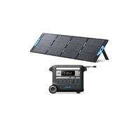 Kit Anker SOLIX F2000 Station électrique Professionnelle avec Panneau Solaire 200W, 2048 Wh, Générateur solaire 3*AC 2400W Noir