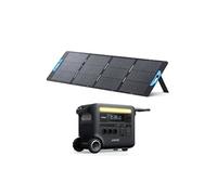 Kit Anker SOLIX F2600 Station électrique Professionnelle avec Panneau Solaire 200W, 2560 Wh, Générateur solaire 3*AC 2400W Noir