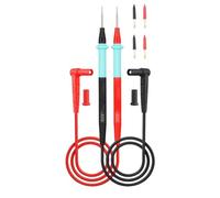 Kit Sondes Multimètre, Pointes de Test Silicone Cuivre 20A 1000V | Poignée silicone antidérapante Isolation double Pointe cuivrée Paire rouge noir Boîtier rangement inclus Jeu pointes