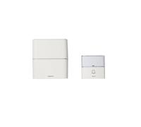 Legrand Kit carillon radio sans fils Sérénité 094270 — 30 mélodies MP3, portée 200 m, blanc, piles