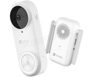 Kit sonnette vidéo connectée Ezviz DB2 Pro (Blanc)