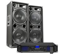 Kit Sono DJ - FENTON - MAX212 - 2800W - Bluetooth - Enceintes avec woofers de 12 pouces