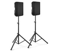 VONYX VSA120S Kit Sono DJ Ensemble d'Enceintes Actives avec Bluetooth et Pieds - 800W, Idéal pour Animer Vos Soirées