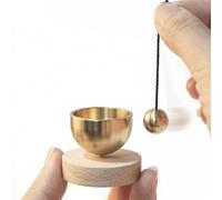 Kit sonore de pleine conscience, mini ensemble d'harmonie en métal, décoration d'intérieur paisible, outil de vibration apaisante, collection de méditation zen, instrument de de yoga, accent