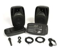 Kit Sonorisation Woodbrass Stage Power 210 - 150W - Bluetooth - Portable - Mixage Amplifié