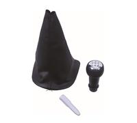 Kit Soufflet avec Pommeau de Levier de Vitesse Chromé Compatible avec Peugeot 106, 206, 306, 406, 605, Expert, Partner et Compatible avec Citroën Berlingo, Jumpy, Spacetourer - OEM 2403X9 et 2403AP
