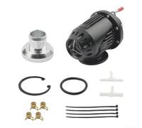 Kit Soupape Blow-Off BOV avec 3 Ressorts Inclus(Black) | Aluminium billet haute qualité, réponse turbo améliorée, protège les pales du compresseur, design robuste