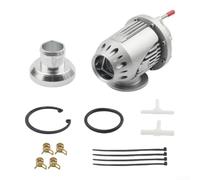Kit Soupape Blow-Off BOV avec 3 Ressorts Inclus(Silver) | Aluminium billet haute qualité, réponse turbo améliorée, protège les pales du compresseur, design robuste