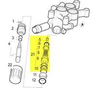 KIT SOUPAPE DE DECHARGE POUR NETTOYEUR HAUTE-PRESSION KARCHER - 45910380