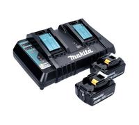 Kit Source d'Énergie - Makita - 18V - 2x Batteries 6,0Ah - Chargeur Double DC18RD
