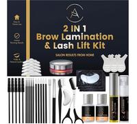 Kit Sourcils et Cils - 6-8 Semaines - Solution 2 en 1-15 Applications Formule Végane sans Danger pour un Usage à Domicile Manuel