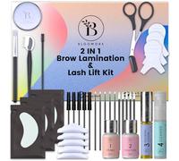 Kit Sourcils et Cils - Solution 2 en 1-15 Applications - 6-8 Semaines | Manuel Détaillé en 5 Langues, Formule Vegan et Non Irritante, Économique Comparée aux Instituts de Beauté - BLK3