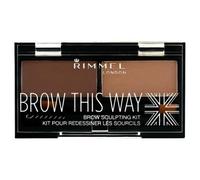 Rimmel Brow This Way palette sourcils teinte 002 Medium Brown 1,3 g