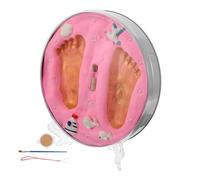 Kit Souvenir D’empreinte de Bébé en Argile Rose, Facile à Utiliser | Impressions Claires et Détaillées, Sèche sans Se Décolorer, pour Présents, Décorations Maison et Nouvelles Mamans