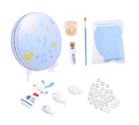 Kit Souvenir D’empreinte de Pied de Bébé pour -né, 1 Set | Moule D’ornement, Surface Lisse et Légère, Usage Simple, pour Conserver un Souvenir D’enfance