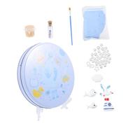 Kit Souvenir D’empreintes Bébé en Boue, Léger et Portable, pour Naissance | Surface Lisse, Usage Simple, Rangement Facile, Conserve un Souvenir D’garçon et Filles, Lot Unique, Format Compact