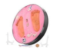 Kit Souvenir D’empreintes Bébé, Mains et Pieds, Rose, Séchage Solide | Pâte en Boue, Impressions Nettes et Détaillées, Facile à Utiliser, pour Présents et Décoration Maison