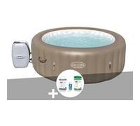 Kit spa gonflable Bestway Lay-Z-Spa Palm Springs rond Airjet 4/6 places + Kit traitement brome