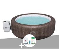 Kit spa gonflable Bestway Lay-Z-Spa St Moritz rond Airjet 5/7 places + Kit traitement brome