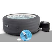 Kit spa gonflable Intex PureSpa Access rond Bulles 4 places + Aspirateur