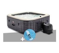 Kit spa gonflable PureSpa Ardoise carré Bulles 6 places , Aspirateur