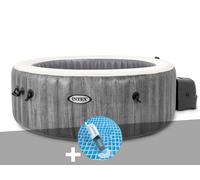 Kit spa gonflable Intex PureSpa Baltik rond Bulles 6 places + Aspirateur