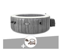 Kit spa gonflable Intex PureSpa Baltik rond Bulles 6 places + Kit d'entretien