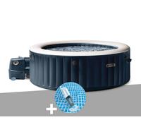 Kit spa gonflable Intex PureSpa Blue Navy rond Bulles 6 places + Aspirateur