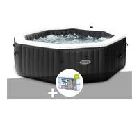 Kit spa gonflable Intex PureSpa Carbone octogonal Bulles et Jets 6 places + 12 filtres