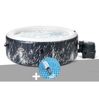 Kit spa gonflable Intex PureSpa Galaxie rond Bulles avec LED 4 places + Aspirateur