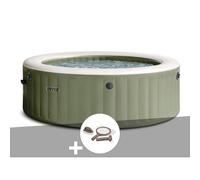 Kit spa gonflable Intex PureSpa Olive rond Bulles 4 places + Kit d'entretien