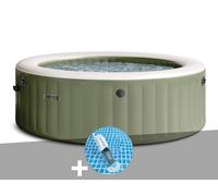 Kit spa gonflable Intex PureSpa Olive rond Bulles 8 places + Aspirateur