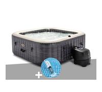Kit spa gonflable PureSpa Ardoise carré Bulles 6 places , Aspirateur