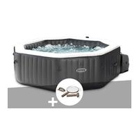 Kit spa gonflable PureSpa Carbone octogonal Bulles et Jets 4 places + Kit d'entretien