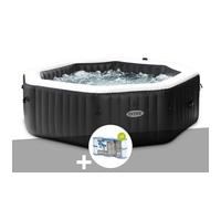 Kit spa gonflable Intex PureSpa Carbone octogonal Bulles et Jets 6 places + 12 filtres