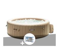 Kit spa gonflable Intex PureSpa Sahara rond Bulles 4 places + 6 filtres