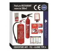 Kit Spécial Restaurant - 200m² + Alarme type 4 - Materiel Incendie Ref: 6L2KT4C