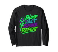 Kit Splash Bump coloré pour Volley-Ball Spike Repeat Vibes Manche Longue