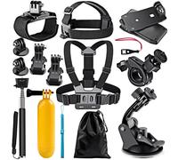Kit Sport 12-En-1 pour Caméra - Harnais de Poitrine et Accessoires pour Gopro Hero 10/9/8/7/6/5
