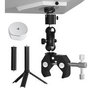 Kit Starlink Mini Perche 2024, Réglable Starlink Mini Support pour Trépied Pole & Clamp Adapter, Articulation à rotule avec Accessoires pour Camping-Cars, Caravanes et Balcons