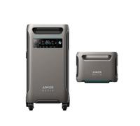 Kit SOLIX F3800 Station électrique Professionnelle avec BP3600 Batterie d'Extension, 7680 Wh, générateur solaire 6*AC 6000W