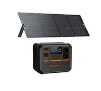 BLUETTI AC70P Générateur Électrique avec PV350 Panneau Solaire Gris