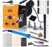 Kit Station Soudage Air Chaud Rosfix 858D + Fer Blue Lark 80W et Accessoires